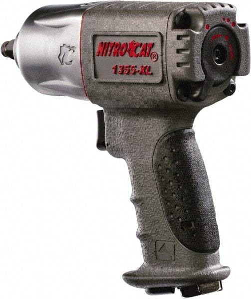 AIRCAT - 3/8" Drive, 10,000 RPM, 500 Ft/Lb Torque Impact Wrench - Pistol Grip Handle, 1,350 IPM, 6 CFM, 90 psi, 1/4" NPT Inlet - Strong Tooling