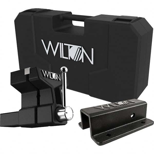 Wilton - 6" Jaw Width x 5-3/4" Jaw Opening, 5" Throat Depth, Bench & Pipe Combination Vise - Strong Tooling