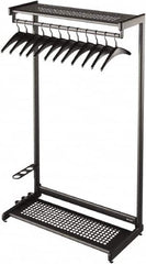 Quartet - 12 Hooks, 48" Long x 18-1/2" Deep, Steel Single Side Garment Rack - 61-1/2" High - Strong Tooling