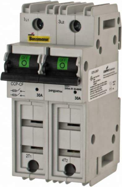 Cooper Bussmann - 125VDC & 600VAC, 2 Pole, Open Fused Cam & Disconnect Switch - 2 Wires - Strong Tooling