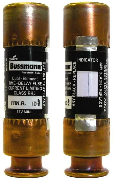 Cooper Bussmann - 300 VDC, 600 VAC, 6 Amp, Time Delay General Purpose Fuse - Fuse Holder Mount, 127mm OAL, 20 at DC, 200 (RMS) kA Rating, 20.6mm Diam - Strong Tooling