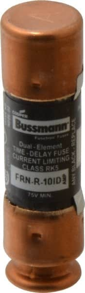 Cooper Bussmann - 125 VDC, 250 VAC, 10 Amp, Time Delay General Purpose Fuse - Fuse Holder Mount, 50.8mm OAL, 20 at DC, 200 (RMS) kA Rating, 14.3mm Diam - Strong Tooling