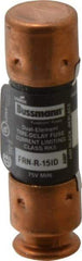 Cooper Bussmann - 125 VDC, 250 VAC, 15 Amp, Time Delay General Purpose Fuse - Fuse Holder Mount, 50.8mm OAL, 20 at DC, 200 (RMS) kA Rating, 14.3mm Diam - Strong Tooling