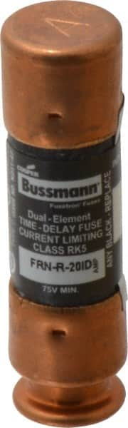 Cooper Bussmann - 125 VDC, 250 VAC, 20 Amp, Time Delay General Purpose Fuse - Fuse Holder Mount, 50.8mm OAL, 20 at DC, 200 (RMS) kA Rating, 14.3mm Diam - Strong Tooling