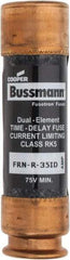 Cooper Bussmann - 125 VDC, 250 VAC, 35 Amp, Time Delay General Purpose Fuse - Fuse Holder Mount, 76.2mm OAL, 20 at DC, 200 (RMS) kA Rating, 20.6mm Diam - Strong Tooling