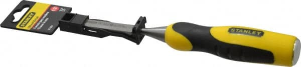 Stanley - 9" OAL x 1/2" Blade Width Wood Chisel - 1/2" Tip, Polypropylene Handle - Strong Tooling