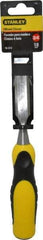 Stanley - 9" OAL x 3/4" Blade Width Wood Chisel - 3/4" Tip, Polypropylene Handle - Strong Tooling