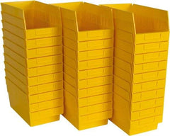 Quantum Storage - 50 Lb. Load Capacity, 11-5/8" Deep, Yellow Polypropylene Hopper Shelf Bin - 6" High x 6-5/8" Wide x 11-5/8" Long - Strong Tooling