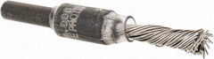 PFERD - 1/4" Brush Diam, Knotted, End Brush - 1/4" Diam Shank, 20,000 Max RPM - Strong Tooling