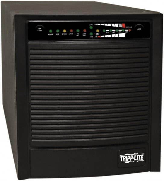 Tripp-Lite - 20 Amp, 3,000 VA, Tower Mount Online Backup Uninterruptible Power Supply - Backup 5 min with Full Load & 14.2 min with Half Load, 120 VAC Input & Output, 2,400 Watt Output, 1 Phases, 9 Outlets - Strong Tooling