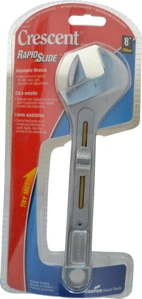 Crescent - 1" Jaw Capacity, 8" Slide Adjustable Wrench - Strong Tooling