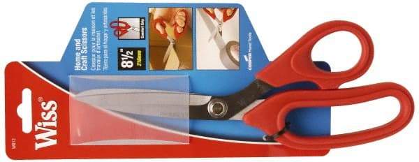 Wiss - 3-1/2" LOC, 8-1/2" OAL Stainless Steel Standard Shears - Straight Handle, For General Purpose Use - Strong Tooling