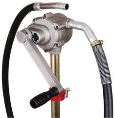 PRO-LUBE - Oil Lubrication 8 Strokes/Gal Flow Aluminum Rotary Hand Pump - For 15 to 55 Gal Container - Strong Tooling