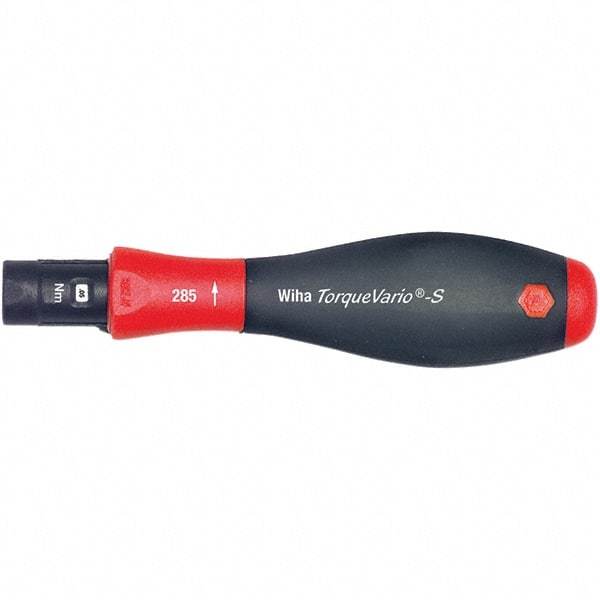 Wiha - 1 Piece, 0.4 to 1 N/m, Adjustable Torque Limiting Screwdriver - 1/4" Drive - Strong Tooling