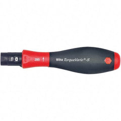 Wiha - 1 Piece, 0.4 to 1 N/m, Adjustable Torque Limiting Screwdriver - 1/4" Drive - Strong Tooling