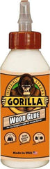 Gorilla Glue - 8 oz Bottle Natural Wood Glue - 3 to 4 hr Working Time, 24 hr Full Cure Time, Bonds to Cork Board & Wood - Strong Tooling