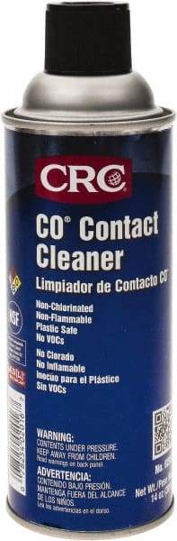 CRC - 11 Ounce Aerosol Contact Cleaner - Plastic Safe - Strong Tooling