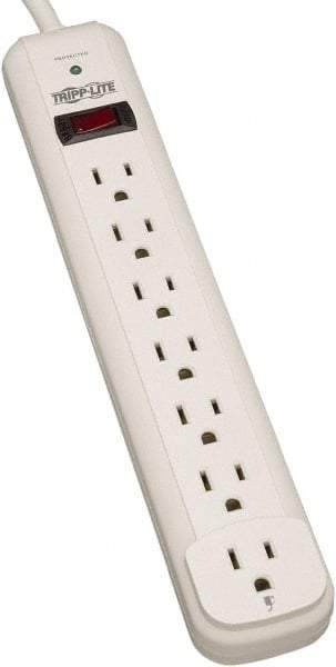 Tripp-Lite - 7 Outlets, 120 VAC15 Amps, 6' Cord, Power Outlet Strip - Floor, Keyhole Mount, 5-15 NEMA Configuration, 11.69" Strip - Strong Tooling