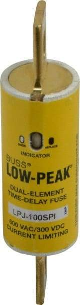 Cooper Bussmann - 300 VDC, 600 VAC, 100 Amp, Time Delay General Purpose Fuse - Bolt-on Mount, 4-5/8" OAL, 100 at DC, 300 at AC (RMS) kA Rating, 1-7/64" Diam - Strong Tooling