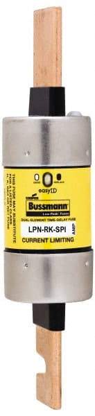 Cooper Bussmann - 250 VAC/VDC, 300 Amp, Time Delay General Purpose Fuse - Bolt-on Mount, 8-5/8" OAL, 100 at DC, 300 at AC (RMS) kA Rating, 2-3/8" Diam - Strong Tooling