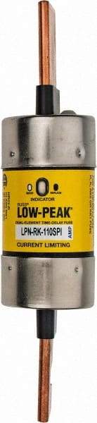 Cooper Bussmann - 250 VAC/VDC, 110 Amp, Time Delay General Purpose Fuse - Bolt-on Mount, 7-1/8" OAL, 100 at DC, 300 at AC (RMS) kA Rating, 1-19/32" Diam - Strong Tooling