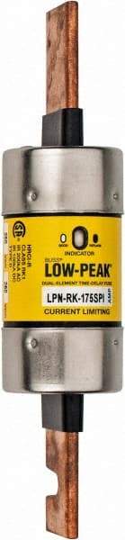 Cooper Bussmann - 250 VAC/VDC, 175 Amp, Time Delay General Purpose Fuse - Bolt-on Mount, 7-1/8" OAL, 100 at DC, 300 at AC (RMS) kA Rating, 1-19/32" Diam - Strong Tooling