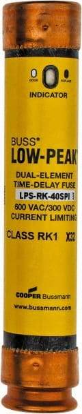 Cooper Bussmann - 300 VDC, 600 VAC, 40 Amp, Time Delay General Purpose Fuse - Fuse Holder Mount, 5-1/2" OAL, 100 at DC, 300 at AC (RMS) kA Rating, 27mm Diam - Strong Tooling