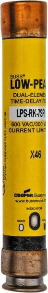 Cooper Bussmann - 300 VDC, 600 VAC, 7 Amp, Time Delay General Purpose Fuse - Fuse Holder Mount, 127mm OAL, 100 at DC, 300 at AC (RMS) kA Rating, 13/16" Diam - Strong Tooling