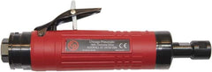 Chicago Pneumatic - 1/4" Collet, Straight Handle, Air Angle Die Grinder - 22,000 RPM, Rear Exhaust, 38.1 CFM, 1.2 hp, 90 psi, 9.5mm Inlet - Strong Tooling