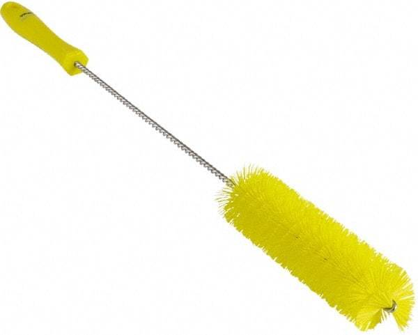 Vikan - 1-5/8" Diam Polyester Valve Brush - 19-5/8" OAL, 5-5/8" Head Length, Polypropylene & Stainless Steel Handle - Strong Tooling