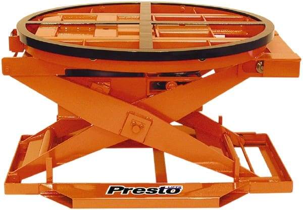 Presto Lifts - 4,000 Lb Capacity Pallet Positioner - 43-5/8" Diam - Strong Tooling