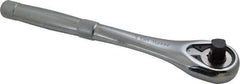 Proto - 1/2" Drive Pear Head Ratchet - Chrome Finish, 10-1/2" OAL, 45 Gear Teeth, Standard Full Polish Handle, Standard Head - Strong Tooling