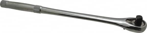 Proto - 1/2" Drive Pear Head Ratchet - Chrome Finish, 15" OAL, 45 Gear Teeth, Long Knurled Handle, Standard Head - Strong Tooling