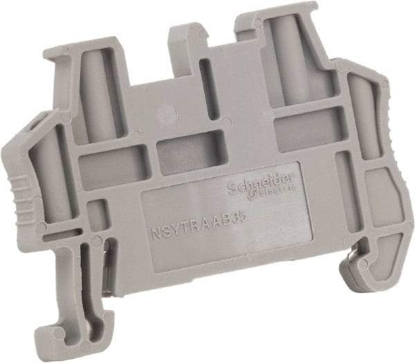 Schneider Electric - 48.5mm Long, Terminal Block End Stop - Use with NYST Terminal Blocks - Strong Tooling