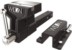 Wilton - 6" Jaw Width x 5-3/4" Jaw Opening Capacity, 5" Throat Depth, Bench & Pipe Combination Vise - 3/4 to 3" Pipe Capacity, Stationary Base, Bolt Down Attachment, Ductile Iron - Strong Tooling