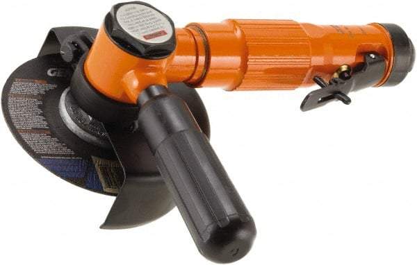 Dotco - 2" Wheel Diam, 13,500 RPM, Pneumatic Cutoff & Cutoff-Grinder Tool - Right Angle Handle, 1/4" Inlet - Strong Tooling