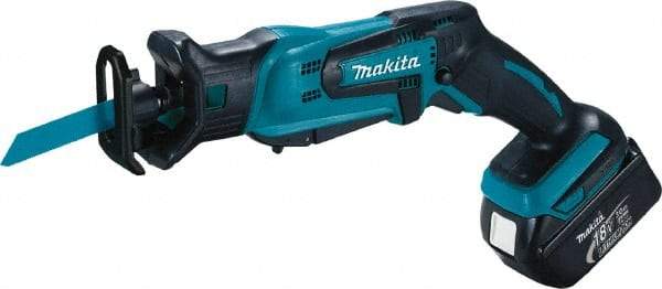 Makita - 18V, 0 to 3,000 SPM, Cordless Reciprocating Saw - 1/2" Stroke Length, 16" Saw Length, 2 Lithium-Ion Batteries Included - Strong Tooling