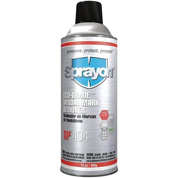 Sprayon - 12 oz Aerosol Can Graffiti/Vandal Mark Remover - VOC Content g/L 486, Removes Paint, Ink, Crayon, Marker & Scuff Marks - Strong Tooling