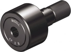 McGill - 7/8" Roller Diam x 1/2" Width, 3/8" Stud Diam x 7/8" Length, Stud Cam Follower with Hex - Steel, 3/8" Thread Length, 3/8-24 Thread, 1.41" OAL, 1,660 Lb Dynamic Cap, 2,065 Lb Static Cap - Strong Tooling