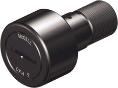 McGill - 5/8" Roller Diam x 7/16" Width, 1/4" Stud Diam x 3/4" Length, Heavy Stud Cam Follower - Steel, 5/16" Thread Length, 5/16-24 Thread, 1.22" OAL, 955 Lb Dynamic Cap, 2,480 Lb Static Cap - Strong Tooling