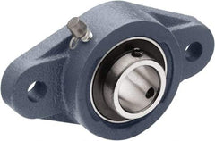 Tritan - 1-1/8" ID, 5.83" OAL x 1.58" OAH 2-Bolt Flange - 2,540 Lb Static Cap, 4,384 Lb Dyn Cap, 4.61" Btw Mnt Hole Ctrs, 0.51" Base-to-Ctr Ht, Cast Iron/Steel - Strong Tooling