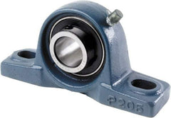 Tritan - 1" ID, 5.5118" OAL x 2.7953" OAH Pillow Block - 1,765 Lb Static Cap, 3,147 Lb Dyn Cap, 4.13" Btw Mnt Hole Ctrs, 1-7/16" Base-to-Ctr Ht, Cast Iron/Steel - Strong Tooling