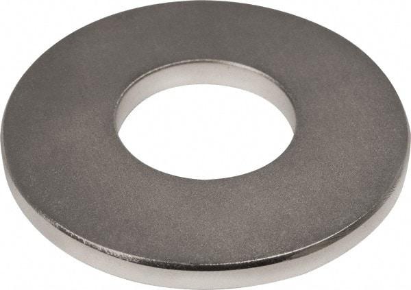 Mag-Mate - 2" Long x 2" Diam x 3/16" High, 1 Mounting Hole, 76 Poles, Ring Neodymium Rare Earth Holding Magnet - 60 Lb Average & 119 Lb Max Pull Force, 7/8 Mounting Hole, Through Hole Style, 180°F Max Operating Temp - Strong Tooling