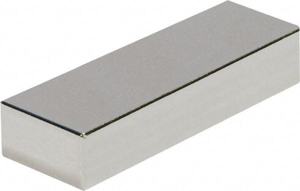 Mag-Mate - 1-1/2" Long x 1-1/2" Wide x 3/16" High, 35 Poles, Rectangular Neodymium Rare Earth Holding Magnet - 32.4 Lb Average & 64.8 Lb Max Pull Force, 180°F Max Operating Temp - Strong Tooling