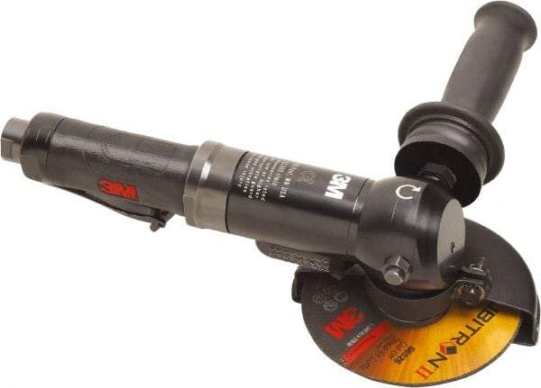 3M - 4-1/2" Wheel Diam, 12,000 RPM, Electric Cutoff & Cutoff-Grinder Tool - Right Angle Handle - Strong Tooling