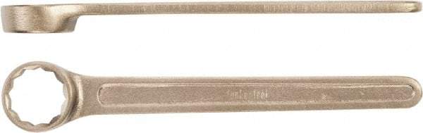 Ampco - 2-1/8" 12 Point Box Wrench - Single End, Aluminum Bronze, Plain Finish - Strong Tooling