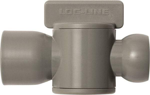 Loc-Line - 10 Piece, 1/2" ID Coolant Hose Female NPT Valve - Female to Female Connection, Acetal Copolymer Body, NPT, Use with Loc-Line Modular Hose Systems - Strong Tooling