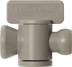 Loc-Line - 10 Piece, 1/4" ID Coolant Hose In-Line Check Valve - Female to Ball Connection, Acetal Copolymer Body, Unthreaded, Use with Loc-Line Modular Hose Systems - Strong Tooling