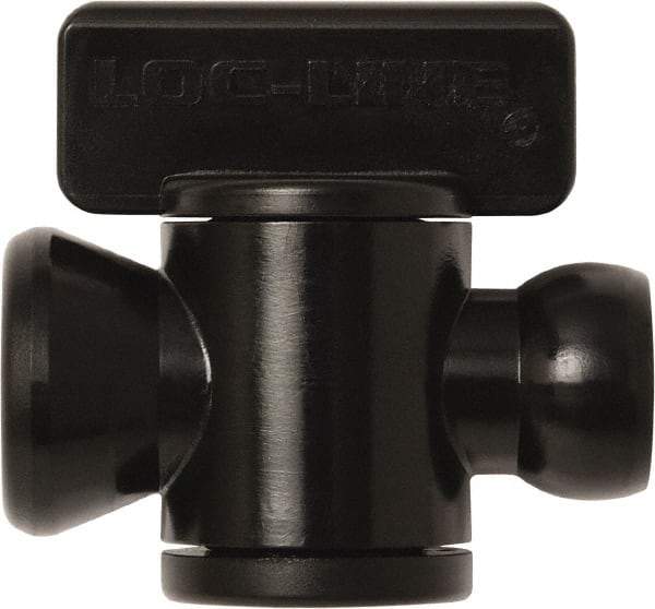 Loc-Line - 10 Piece, 1/4" ID Coolant Hose In-Line Check Valve - Female to Ball Connection, Acetal Copolymer Body, Unthreaded, Use with Loc-Line Modular Hose Systems - Strong Tooling