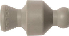 Loc-Line - 10 Piece, 1/4" ID Coolant Hose In-Line Check Valve - Female to Ball Connection, Acetal Copolymer Body, Unthreaded, Use with Loc-Line Modular Hose Systems - Strong Tooling